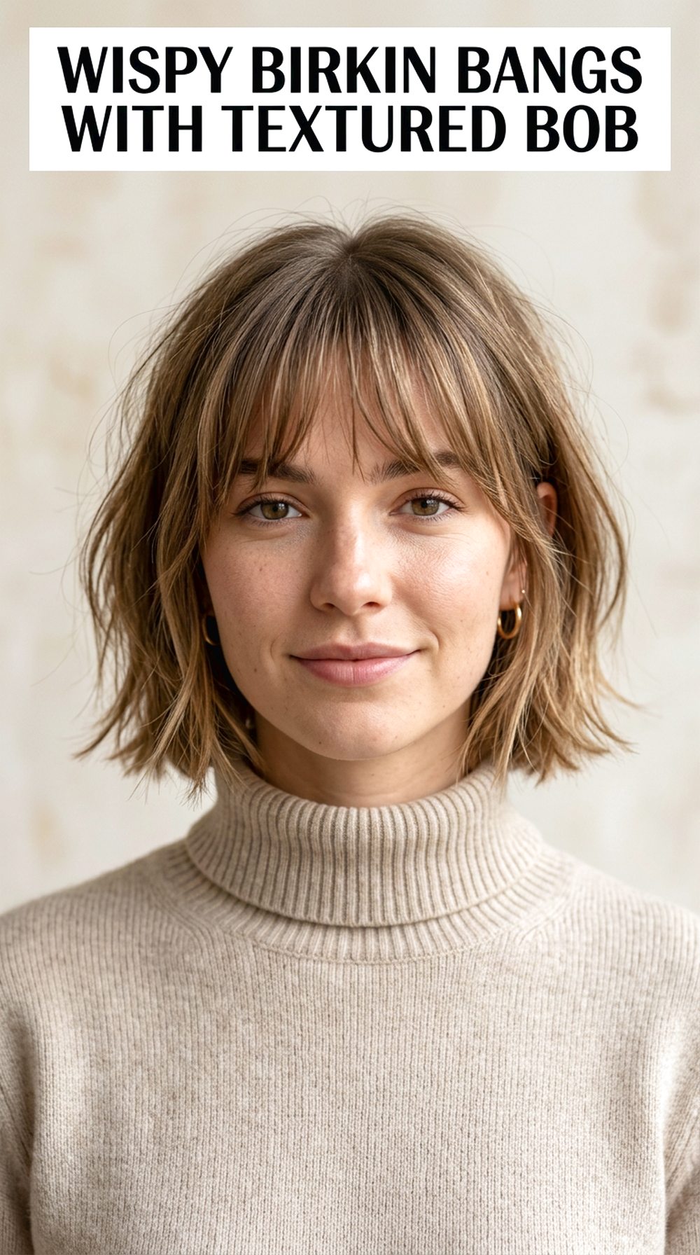 Wispy Birkin Bangs With Textured Bob